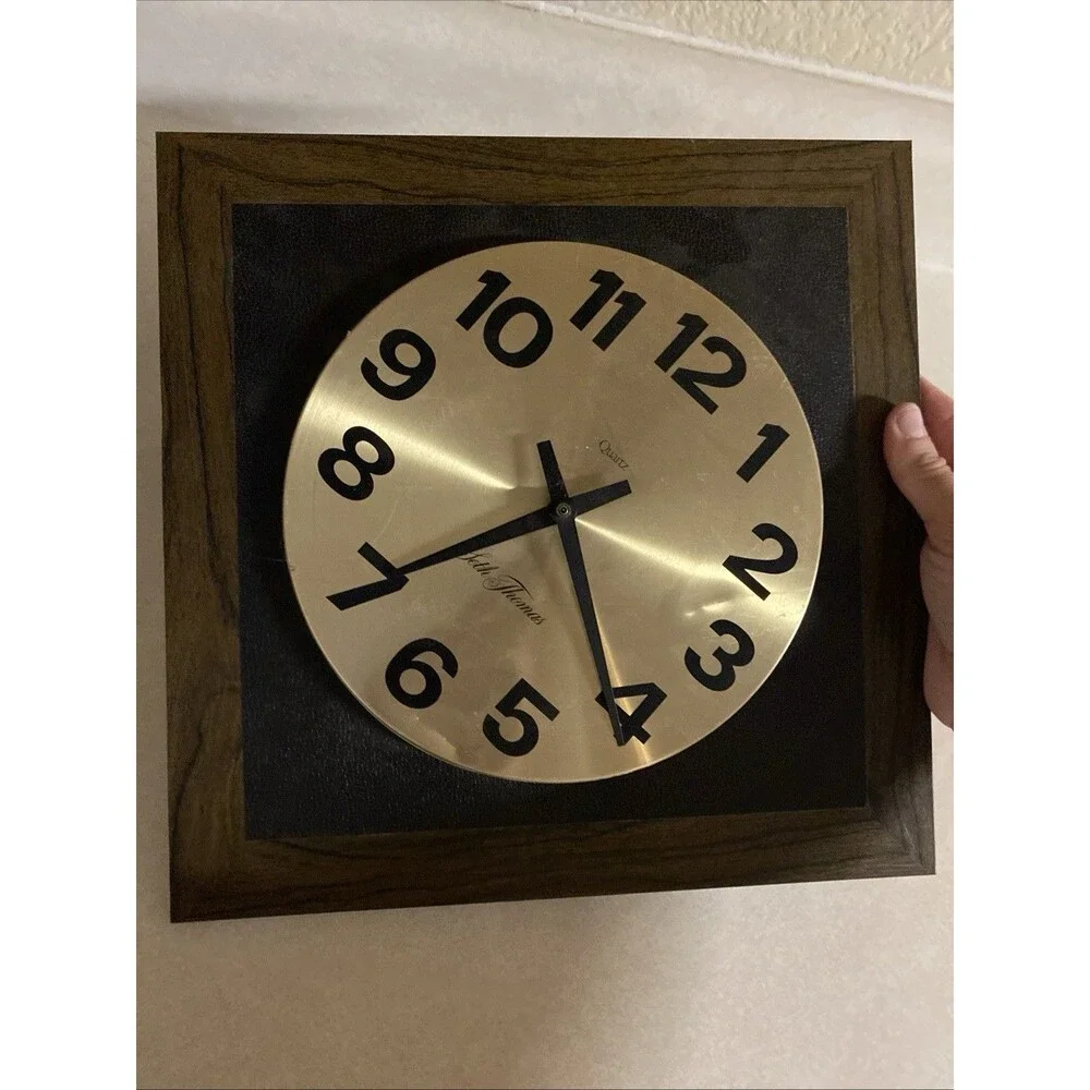 Seth Thomas  Wall Clock MCM Vintage Diamond Square